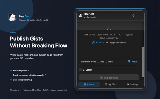 BearGist screenshot 1